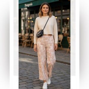 Patagonia Pink and Cream Patterned Pants